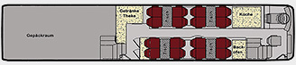 SolBus - Sitzplan Unterdeck